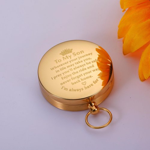Easter Gifts for Teens Boys 16-18 Compass Gifts for Son to My Son Gift from Mom Dad 21st Birthday Gifts for Teen Boys Pocket Compass for Adult Son Stepson Graduation for Men