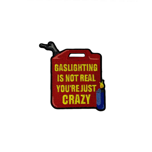 Gaslighting is Not Real, FILSEF Morale Patch, Meme Patch, Morale Patch, Military Patch, Hook and Loop, Tactical Backpack, Murph, Veteran Owned, Red, FP-105