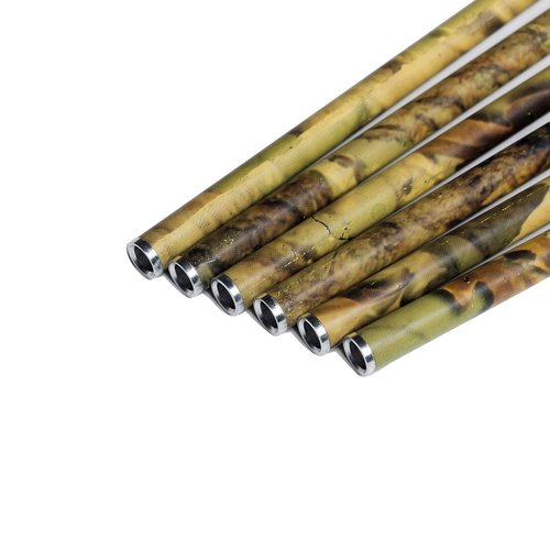 Linkboy Archery 30" 32" 400 500 Spine Carbon Hunting Arrows Turkey Feather for Compound Recurve Bow Longbow Practice Target Camo Arrow Pack of 12PCS