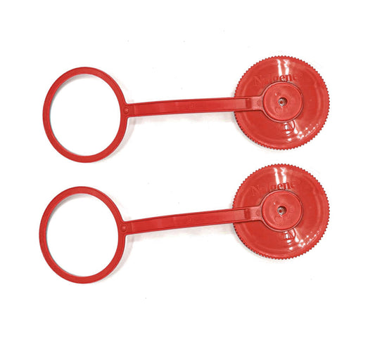 32oz Wide Mouth Water Bottle Cap Replacement Red Loop Top Lid (2-Pack) - Replacement Lids compatible with 32oz & 48oz Wide Mouth Water Bottle
