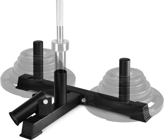Yes4All Deluxe T-Bar Row Platform – Full 360° Swivel & Easy to Install – Fits 1” Standard and 2” Olympic Bars (8. Black - T-Bar Row Platform + Lock Jaw 1inch & 2inch)