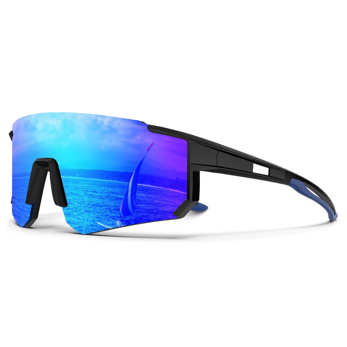 KALIYADI Polarized Sunglasses-for-Men Sports Sunglasses: Mens Running Sun Glasses UV400 Protection for Cycling Baseball