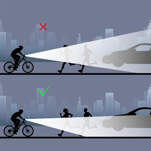 Suruid 6 LED Bright Bike Light, 2000 Lumen Lightweight Bike Front Light, 4800mAh USB Rechargeable Bicycle Headlight, Ipx-6 Waterproof Bicycle Headlight, Mountain Road Bike Accessories Fit All Bikes