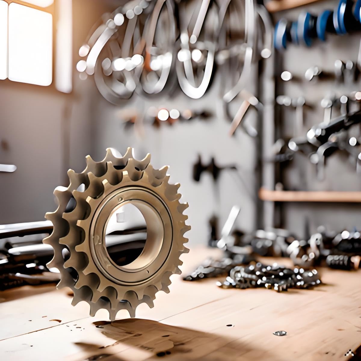 FUZHUI Bike Freewheel - Bicycle 3 Speed Freewheel, 16T-19T-22T Bike Flywheel 3 Gears, Mountain Bike Flywheel, High Strength Durable Flywheel for Mountain Road Bike Replacement Accessory