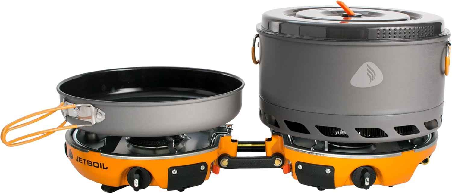 Jetboil Genesis Basecamp Camping Stove & Cookware System for Backpacking