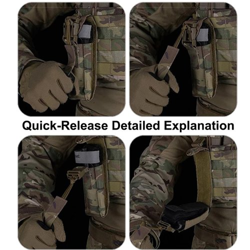 AZB 2PCS Tactical Tourniquet Pouch Holder, Quick-Release Molle Tourniquet Holder