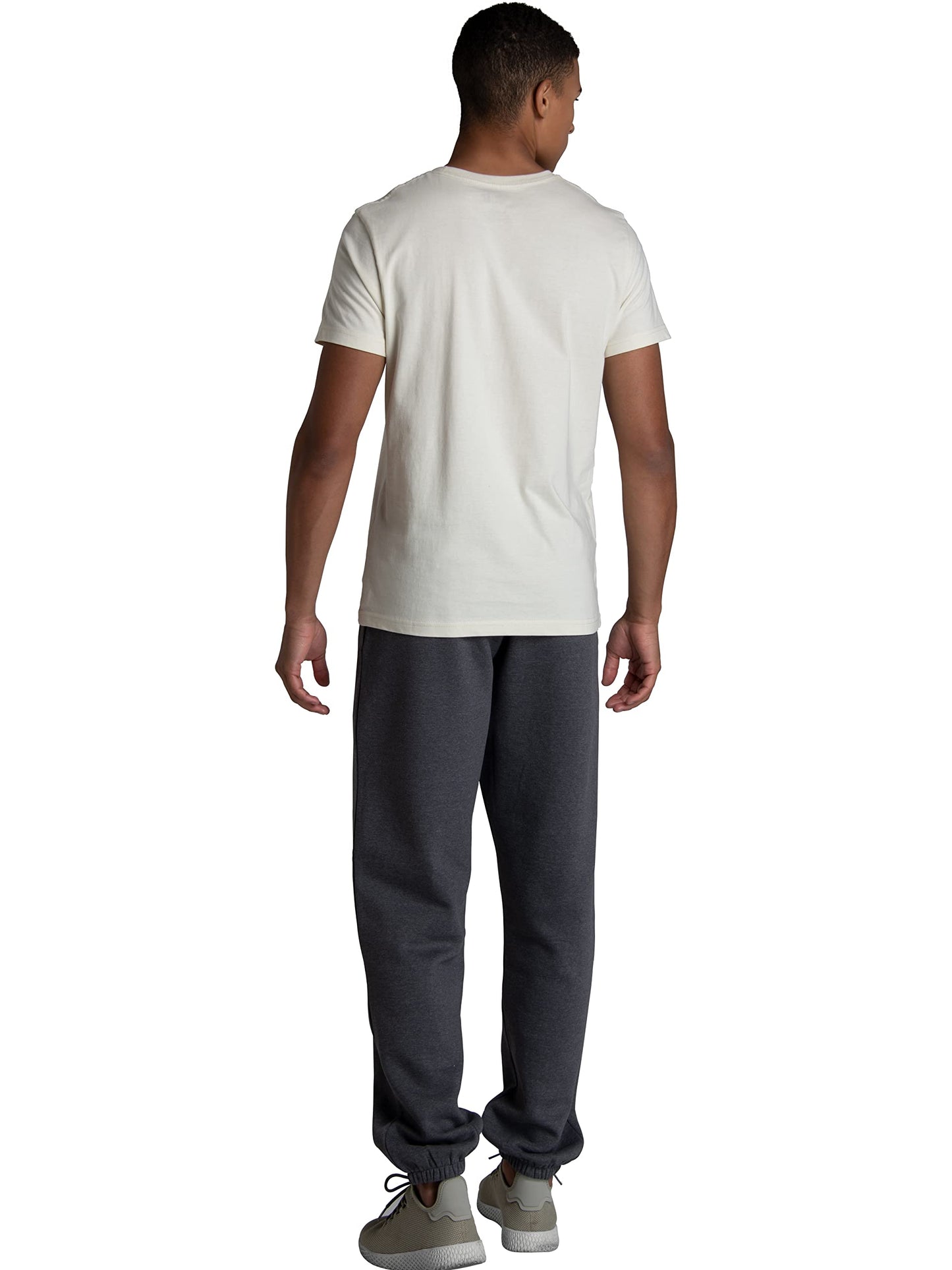 Fruit of the Loom Men's Crafted Comfort Fleece Sweatshirts, Hoodies, & Sweatpants, Super Soft Cotton Blend, Sweatpants - Charcoal Heather, Large