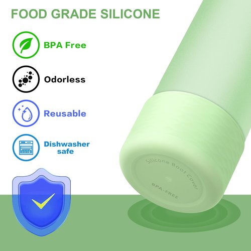 yoelike 2 PCS Silicone Water Bottle Boot for Owala, Anti-Slip Protective Sleeve for FreeSip/Twist/Flip, Watter Bottle Accessories, Bottom Bumper Cover, Dishwasher Safe, BPA Free (Wave)
