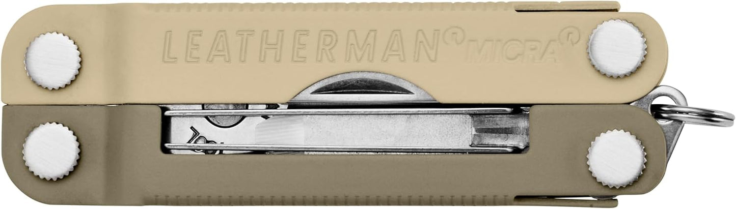 LEATHERMAN, Micra, Keychain Multi-tool with Grooming Tools, Mini Pocketknife for Everyday Carry (EDC), Hobbies & Outdoors, Built in the USA, Stainless Steel