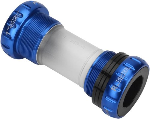 Bottom Bracket, Aluminum Alloy PP External Bottom Thread Crankset for (Blue)