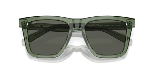 Costa Man Sunglasses Olive Frame, Gray Lenses, 54MM