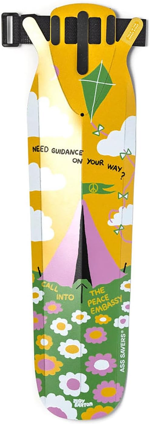 Ass Savers Bike Fender, Speed Mullet Clip On Front Mudguard/Fender, Regular for 23-47mm Tires, Cable Routing, Single 2-in-1 Velcro Strap, Easy Mounting Within Seconds