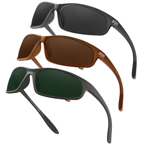 SPEEDHYUN Polarized Sports Sunglasses for Men Cycling Running Sunglasses for Women UV400 Protection Driving Fishing 3pack