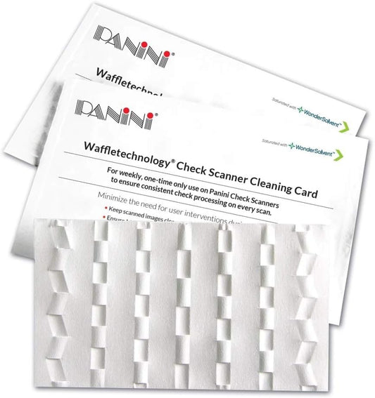 Panini Check Scanner Cleaning Cards (15)