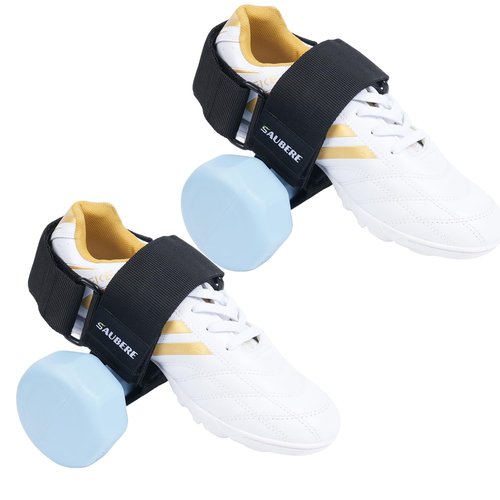 Saubere 2Pcs Dumbbell Foot Attachment for Leg Workout at Home, Ankle Straps for Weights, Tibialis Trainer, Hip Flexors Exercise Tool for Women and Men