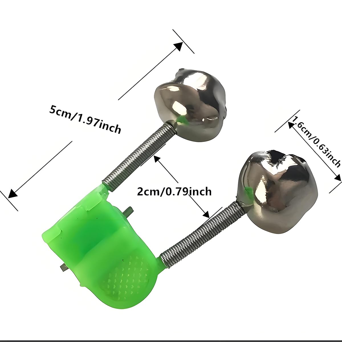 Fishing Bells for Rods - Extra Loud Dual Alert Alarm Clips for Fishing Rods, Types of Fishing (10Pcs)