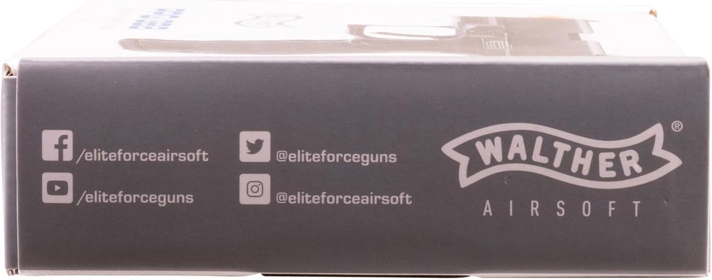 Walther PPQ GBB Airsoft Pistol - Elite Force Blowback 6mm BB Gun for Precision Shooting