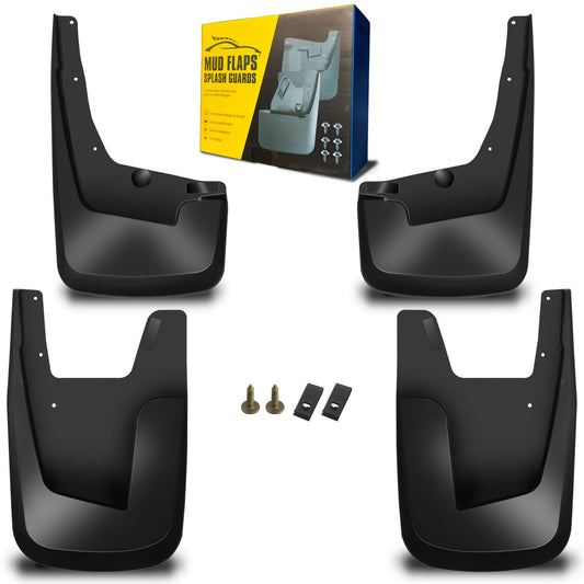Mud Flaps Fit for 2019-2023 Ram 1500 Splash Guards, Fit for Without OEM Fender Flares, (Excl. Dual Rear Wheels or 1500 Classic Models), Dedicated Mudguard for Four Seasons Protection, 4pc Front/Rear