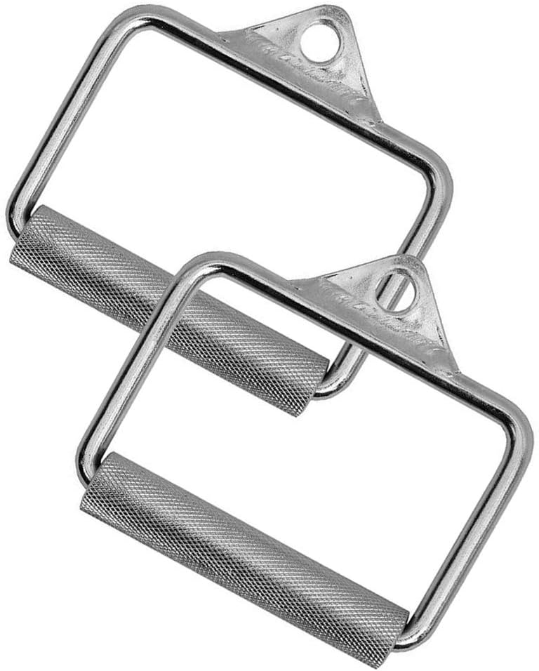 FITNESS MANIAC 2X Handle Cable Attachments Machine Workout Fitness D-Handle Stirrup 1 Pair