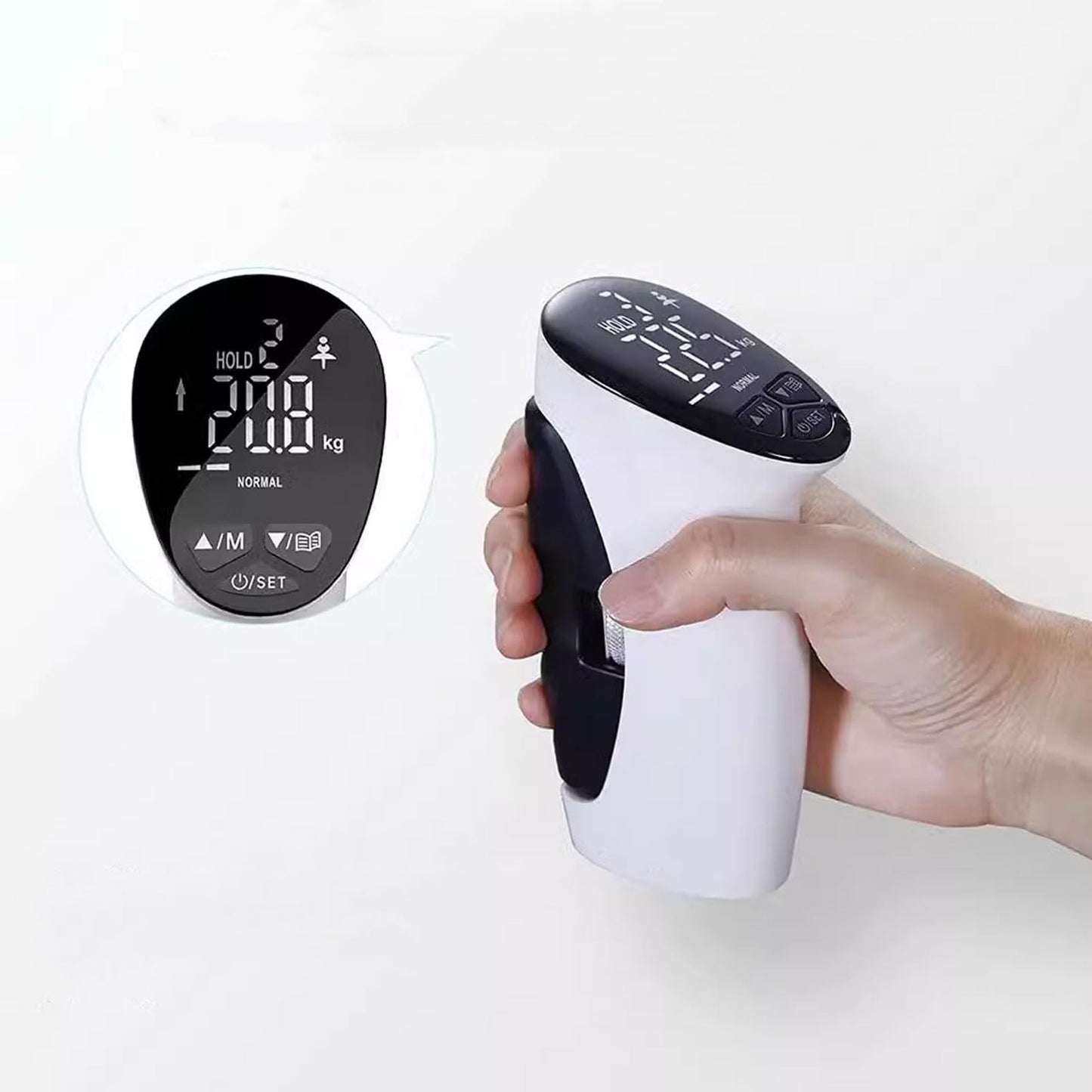 Hand Grip Strength Dynamometer,Electric Grip Dynamometer,Electronic Hand Dynamometer LED Display Accurate Adjustable Grip Distance Digital Hand Grip Strength Dynamometer