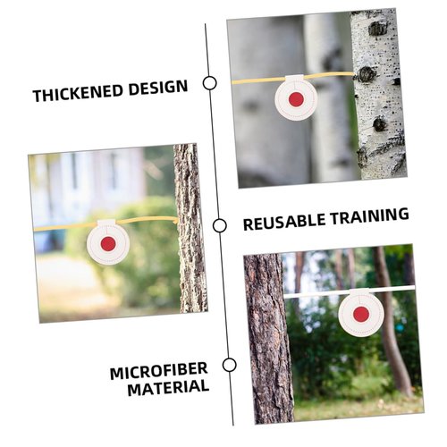 SUPVOX Three-Layer Thickened Targets for Outdoor Practice - 8Pcs Microfiber Shooting Accessories for Arrows and
