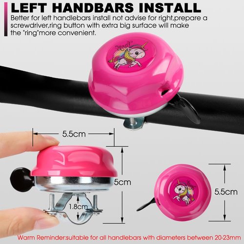 Classic Bike Bell - Bicycle Bell for Adults Kids | 120db Classic Aluminum Loud Bike Ring Bell - Cool Bike Bell with Crisp Clear Sound for MTB,BMX,City Bike,Scooter