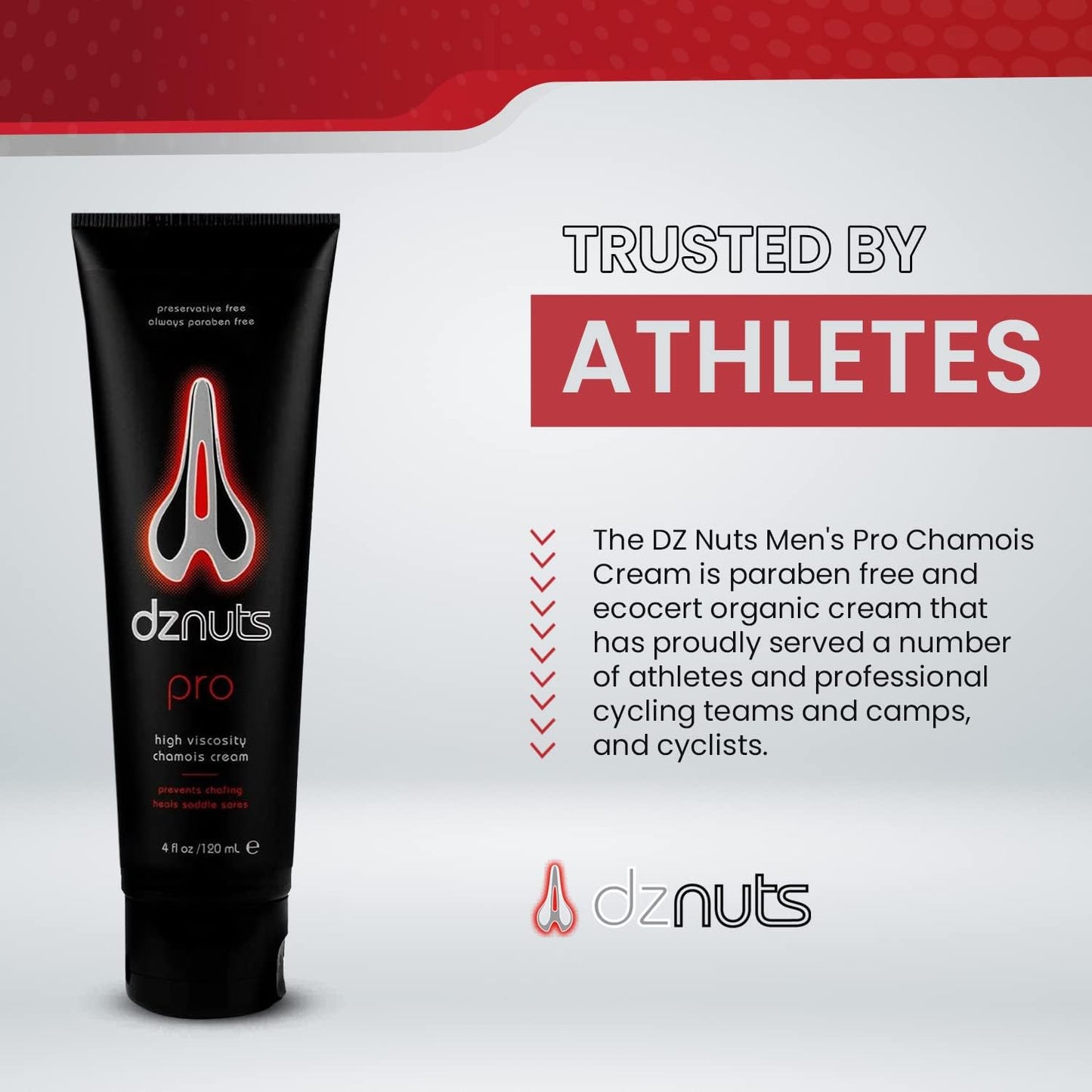 Men's Pro Chamois Cream, Anti -Chafing Cream for Saddle Sores, Chafing, Rubbing, Inner Thighs Friction for Cyclists, Runners, Triathletes
