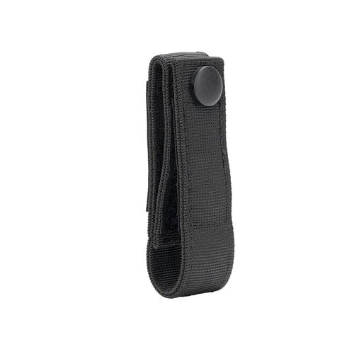 TACNEX Handcuff Strap w/Snap Closure Cuff Holder Nylon Keeper Chain/Hinged Cuffs Carrier Quick Release Clip Hook for ASP Handcuff Duty Belt (Nylon Strap with Copper Snap, 1 PCS)