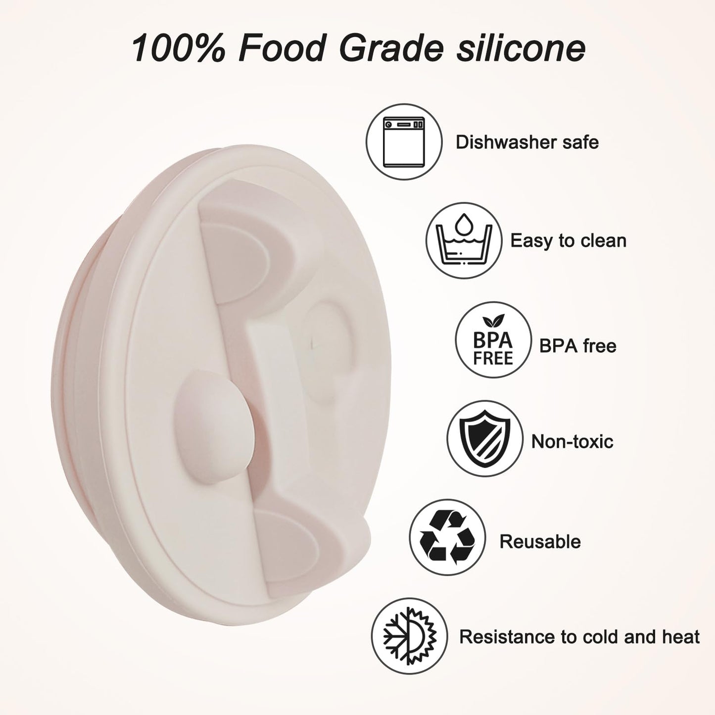 Genleas Tumbler Lids with Phone Shelf for Stanley cups 40 & 64 oz, Silicone Replacement Lids with Cell Phone Holder for Stanley Quencher H2.0 40 oz & 64 oz, Tumbler Cup Accessories for Stanley, Pink