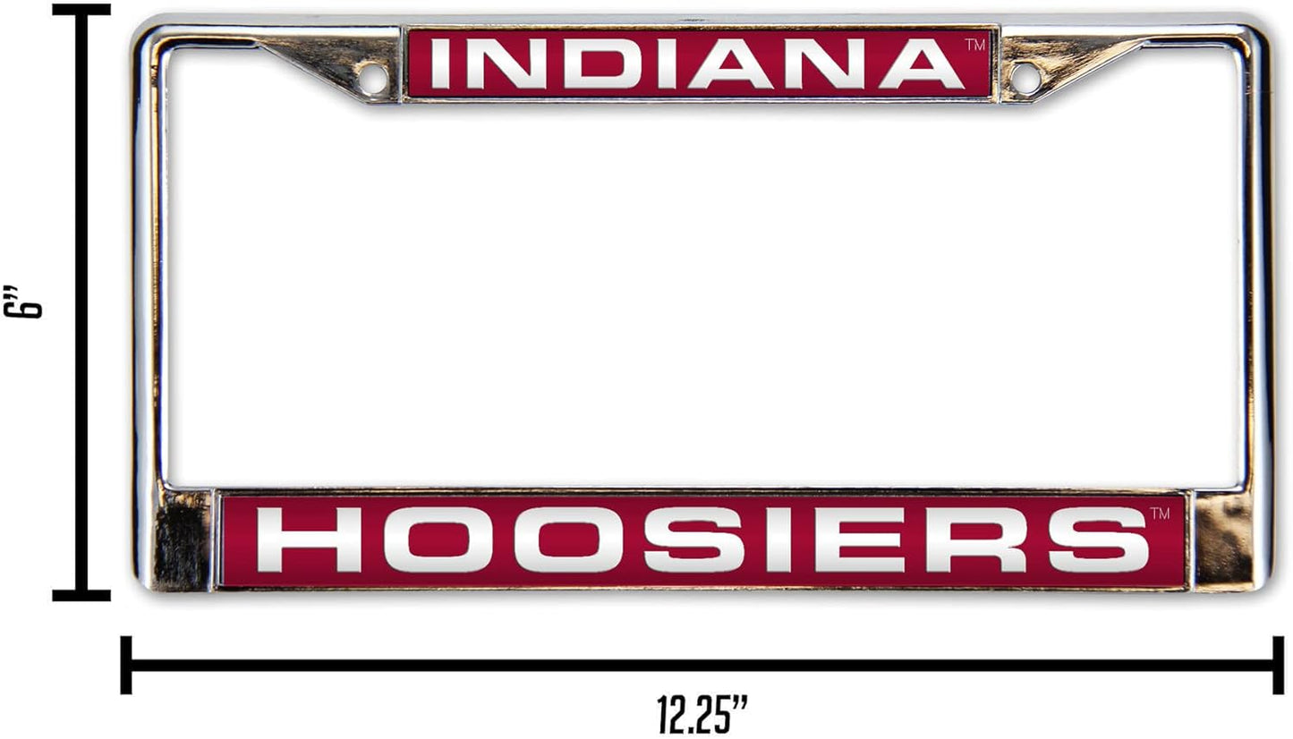 Rico Industries NCAA Unisex-Adult Laser Cut Inlaid Standard Chrome License Plate Frame