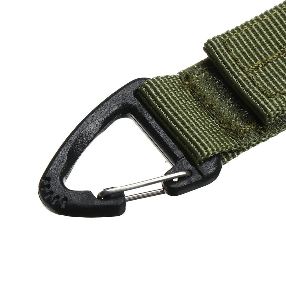 gofidin 3pcs Hanging Key Hook Clip Duty Belt Keeper with Tactical Holder Hooks Clamp Buckle Nylon Belt Clip Outdoor Buckle Strap Hunting Accessories Equipment