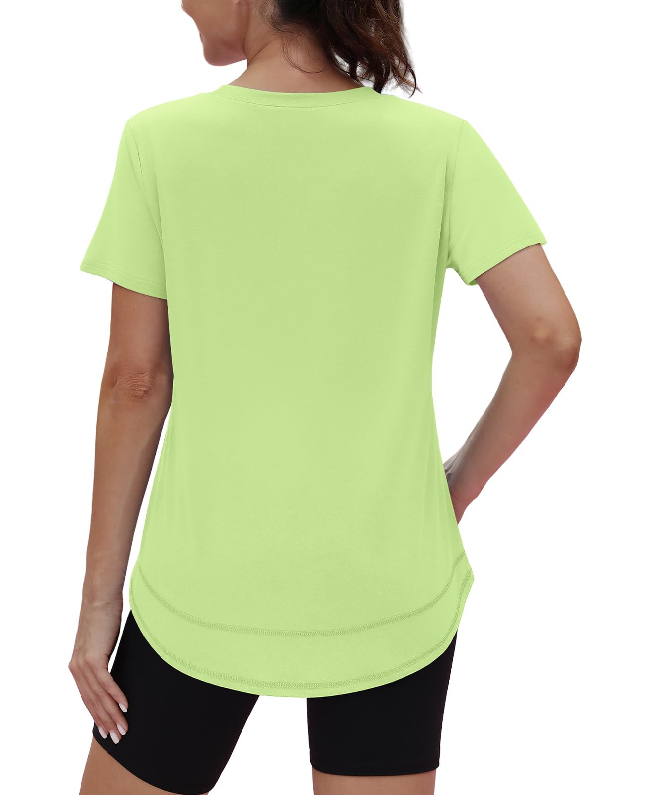 Short Sleeve Shirts for Women Workout Pilates Outfits Tennis Summer Tops 2026 Beach Vacation Clothes Blue M