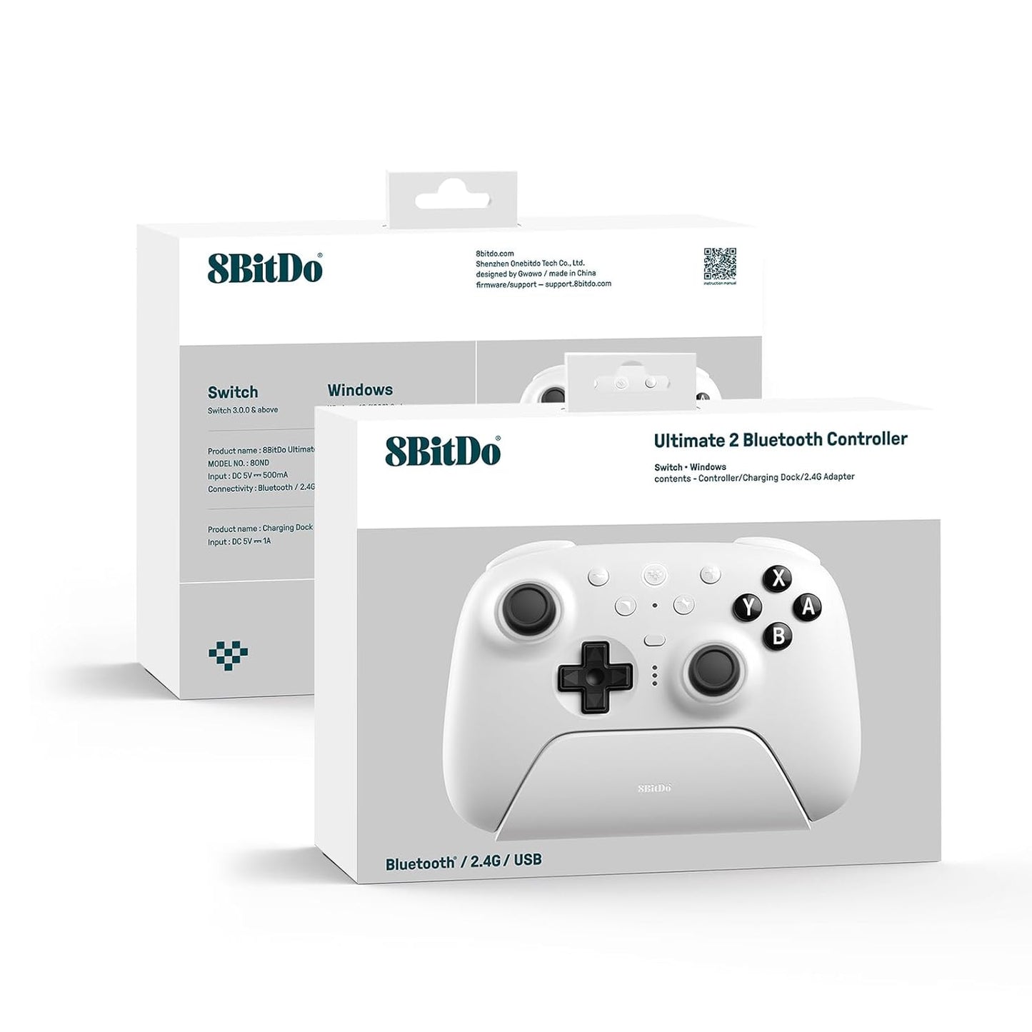 8BitDo Ultimate 2 Bluetooth Controller for Switch, Switch 2, PC&Windows,Switch Pro Controller with TMR Joysticks,Tactile/Hall Triggers,Programmable L4/R4 Bumpers,2 Back Paddle Buttons,RGB Ring,Yellow