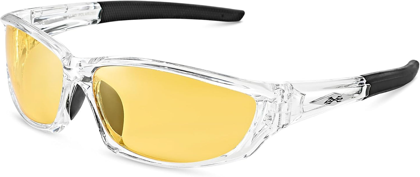 Polarized Sports Sunglasses for Men - UV400 Protection for Baseball, Running, Cycling & Golf