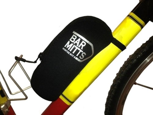Bar Mitts Winter Bot Neoprene Bicycle Water Bottle Cover/Enclosure with Water Bottle Cage & Accessories, Black