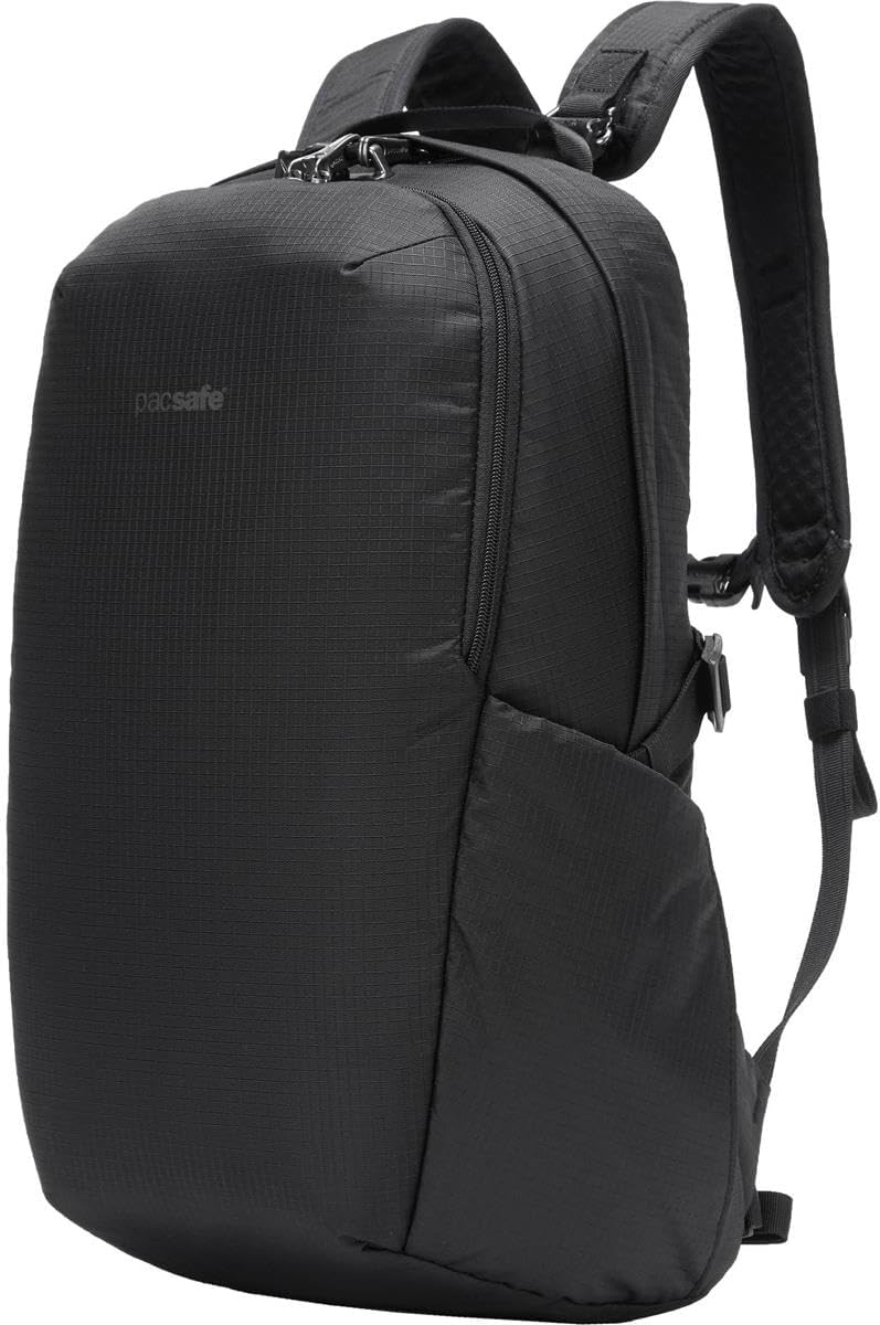 Pacsafe Vibe 25L Anti Theft Travel Pack Casual Daypack, Black