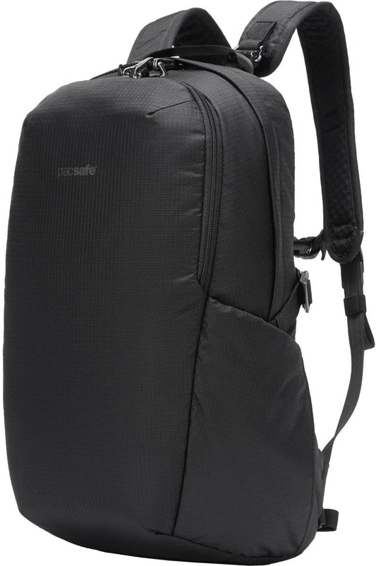 Pacsafe Vibe 25L Anti Theft Travel Pack Casual Daypack, Black