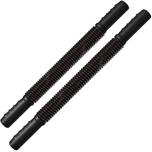 Zenooze Power Twister Flex Bar Combo Complete Upper Body Workout Set (45-100 LBS & 55-120 LBS) for Strength and Muscle Building