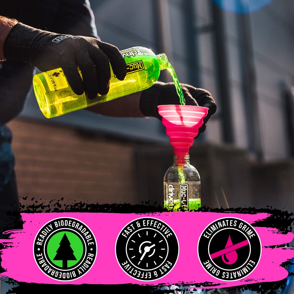Muc-Off Drivetrain Cleaner and Ceramic Dry Chain Lube Bike Cleaning Kit