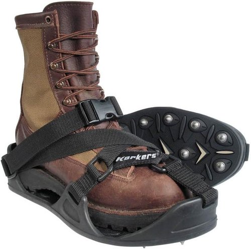 Korkers TuffTrax Overshoe Cleats for Work Boots - XL with 36 Steel Spikes for Ultimate Traction