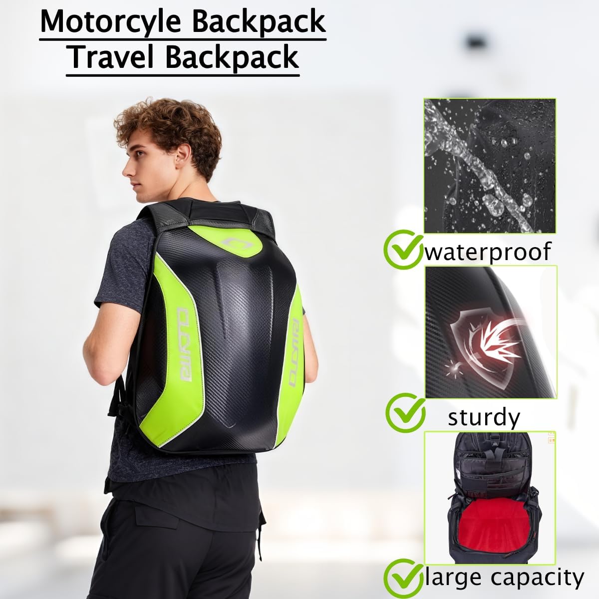 Motorcycle Backpack Motorsports Track Riding Back Pack