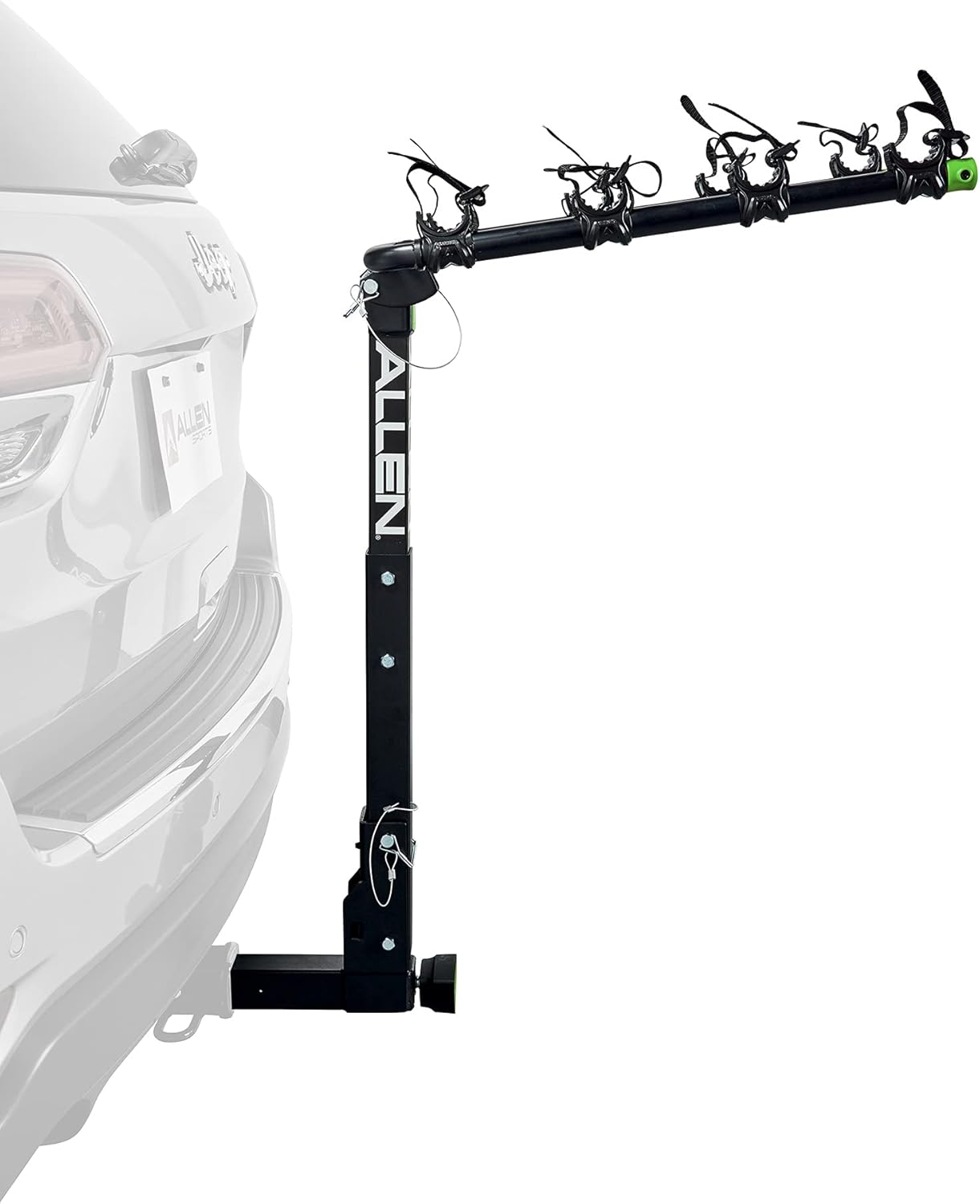 Allen Sports Deluxe Locking Quick Release 4-Bike Carrier for 2 Inch Hitch, Model 542QR, Black