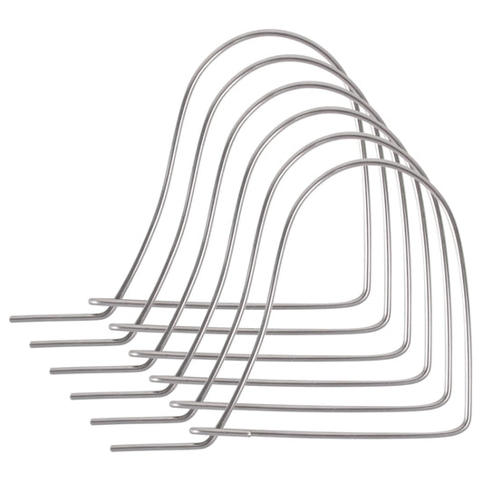 A1FISHER 6PCS Stainless Steel Bait Pin Combo 4.5" for Rigging Bait in Crab Trap, Silver