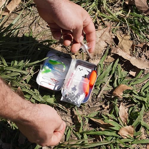 TinTackle Pro ? Compact Survival Fishing Kit with Mini Finger Reel | Ultralight Emergency Fishing Gear for Camping, Hiking & Outdoor Survival