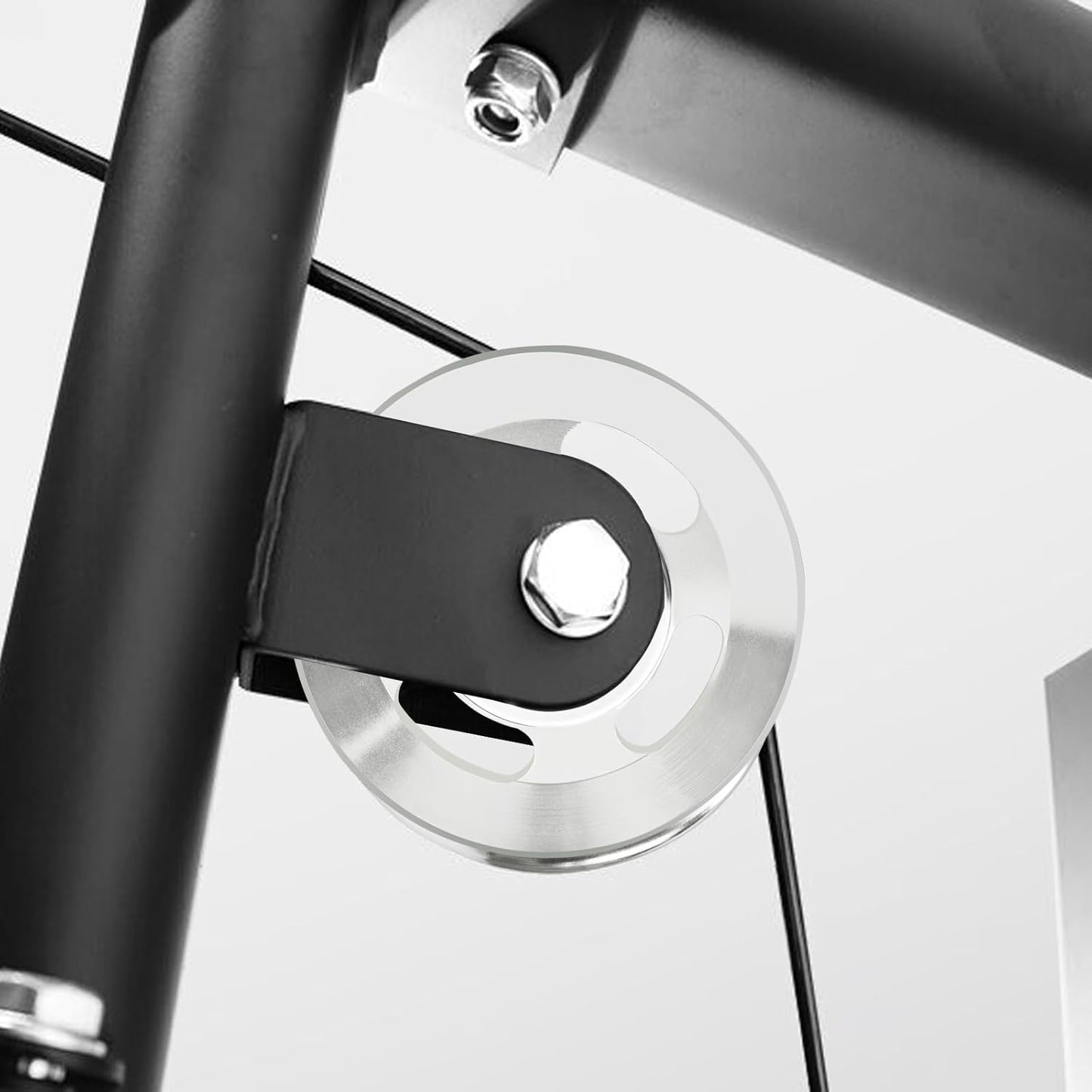 90mm(3.54inch) Universal Bearing Pulley Wheel for Cable Machine Gym Equipment Part Garage Door (2 PCS)