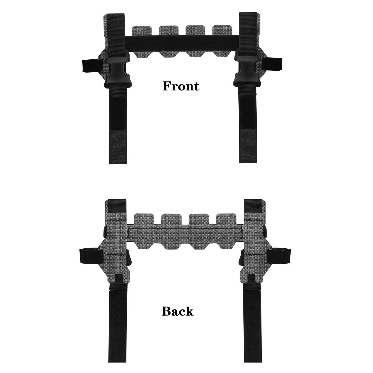 JFFCESTORE Quick Connect Accessory Adapter Buckle， Adjustable Female Fastener for Tactical Vests to Connect Tactical Placard，Mag Pouch (Black)