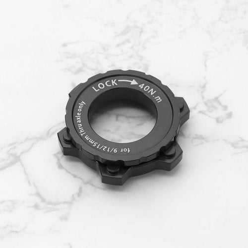 ECSiNG Brake Center Lock Replacement Compatible with Shimano Center-Lock Hubs Aluminum Alloy Bicycle Centerlock Adapter Accessories Black