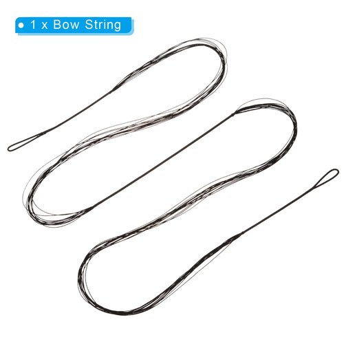 PATIKIL Bow String Replacement,12 Strands Recurve Bowstring for AMO 72" Traditional Recurve Bow, Black