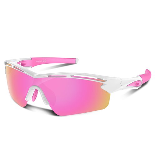 Rosemal Sports Sunglasses Polarized Cycling Sunglasses Running Driving Fishing Hiking for Men Women UV400 TAC TR90