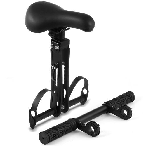 Lnrueg Kids Bike Seat for Adult Bike, Kid Bike Seat with Handlebar and Foot Pedals, Front Mounted Child Bike Seat for Mountain Bikes, Parent-Child Cycling Seat Kit for Children 2-6 Years